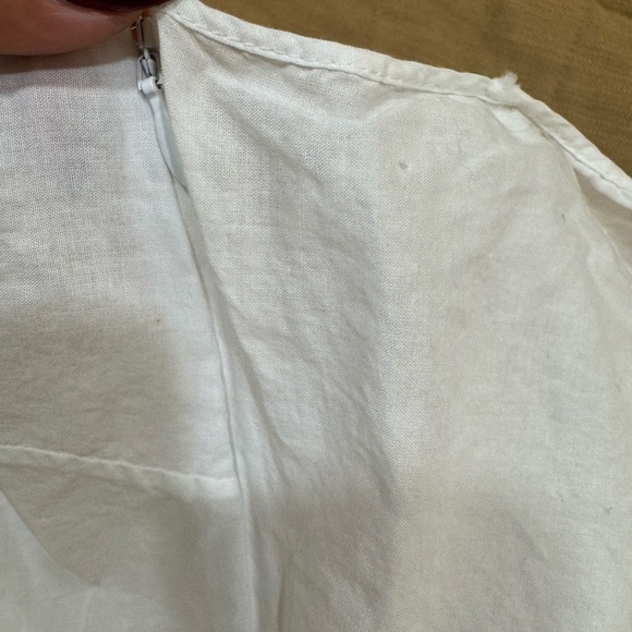 Christian Dior Square Neckline Long White Dress 100% Cotton Dress Size US 6 I 42 - Picture 9 of 13